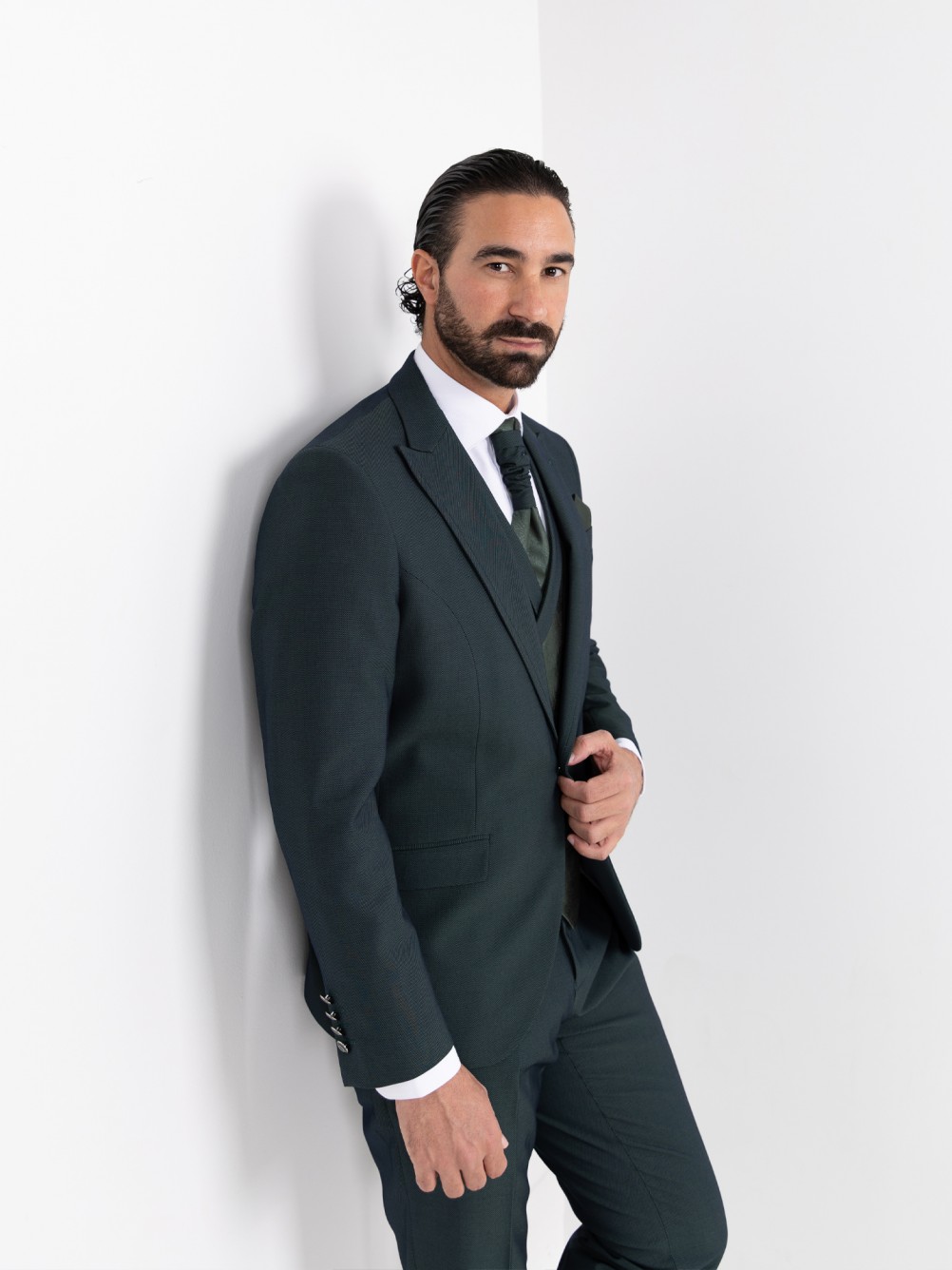 Fato de noivo com colete slim fit