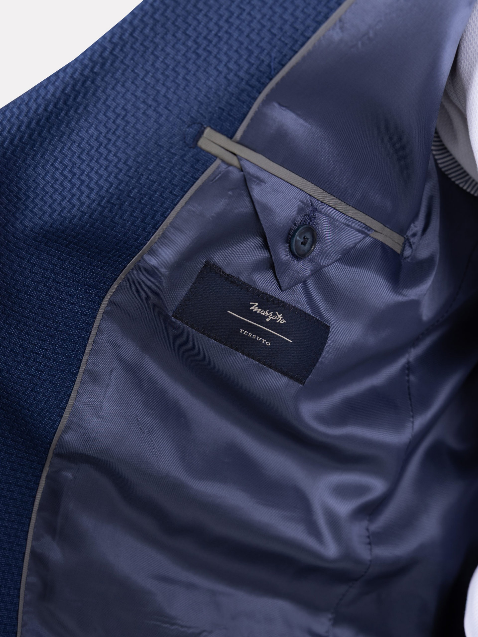 Blazer micro estruturado em lã e seda