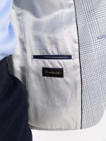 Blazer de lã com padrão xadrez Blazer de lã com padrão xadrez