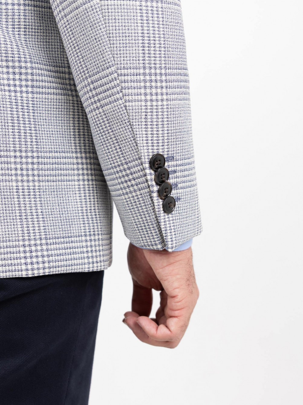 Blazer de l� com padr�o xadrez
