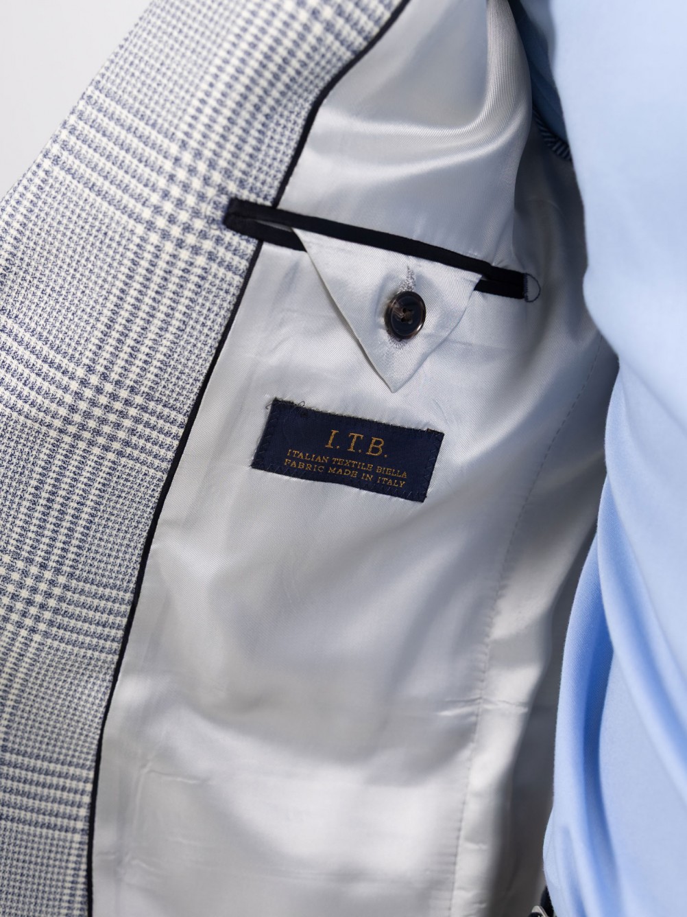 Blazer de l� com padr�o xadrez