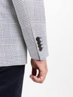 Blazer de lã com padrão xadrez Blazer de lã com padrão xadrez