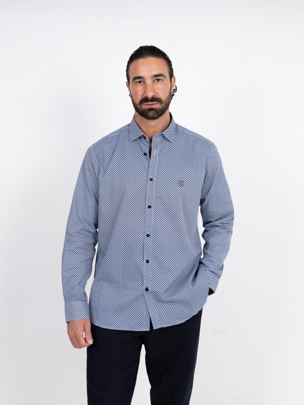 Camisa com padrão casual