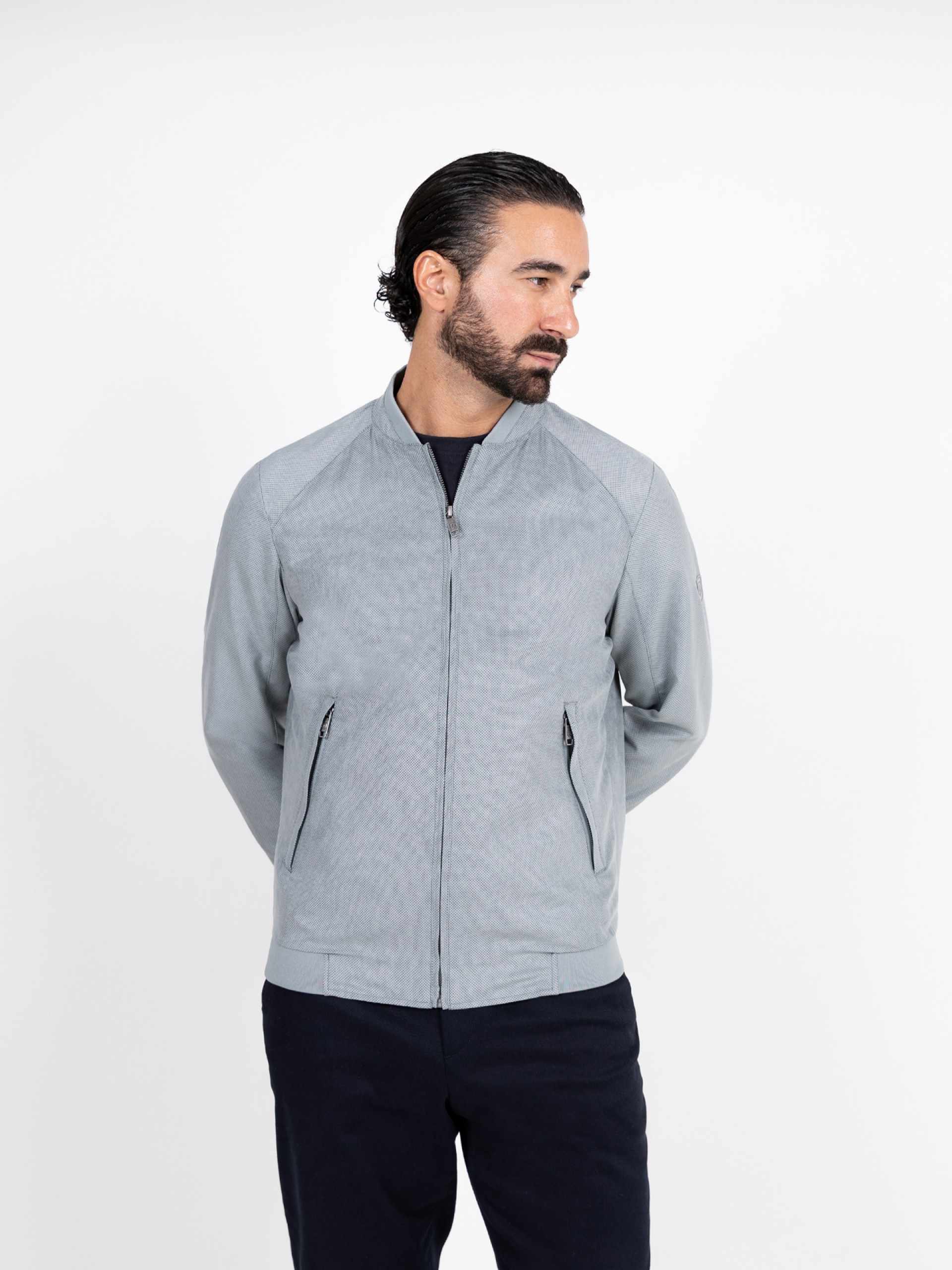 Lightweight technical jacket with pattern