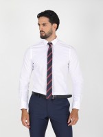 Camisa cl�ssica lisa slim fit