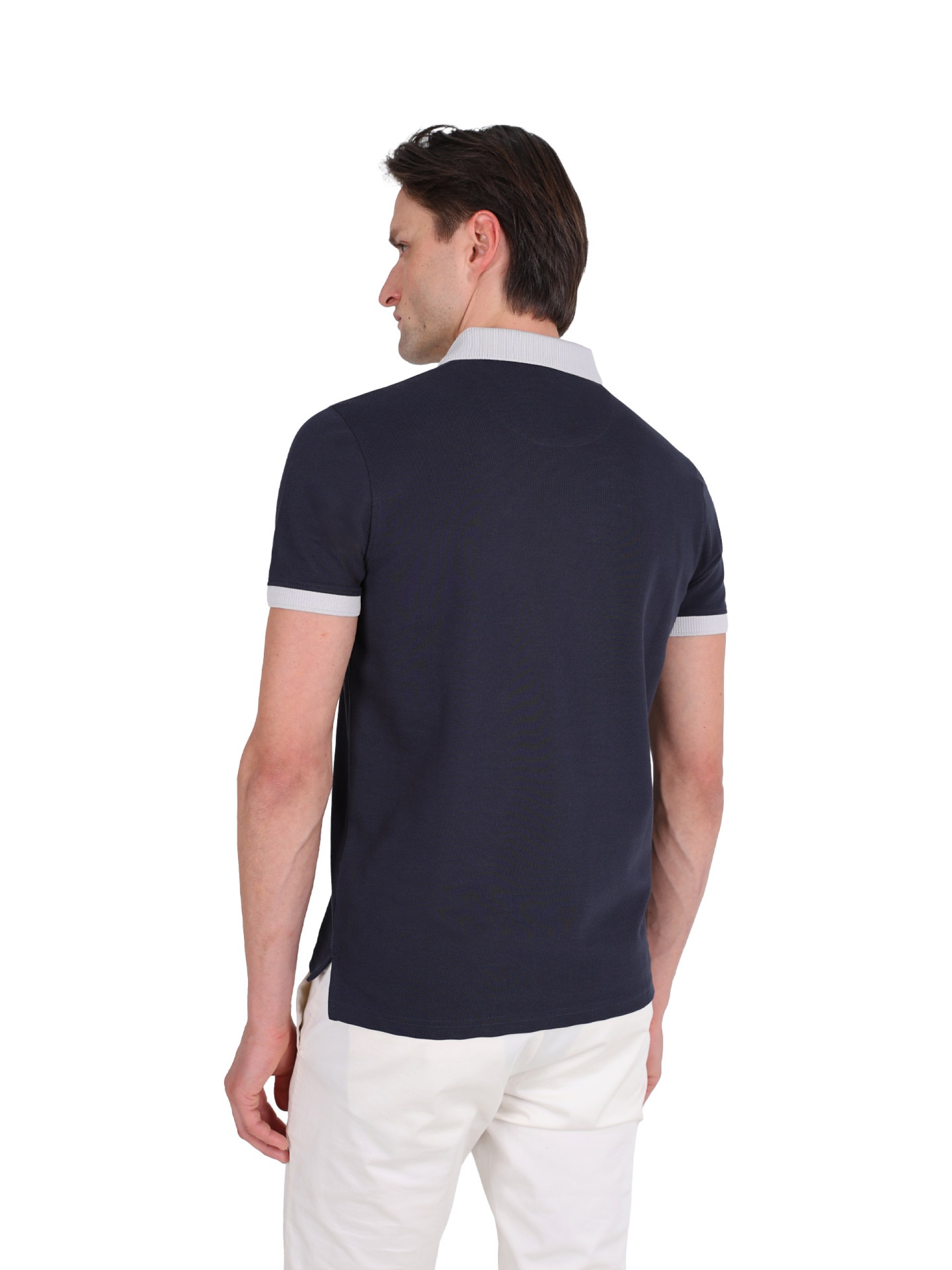 Polo piqué algodão e elastano