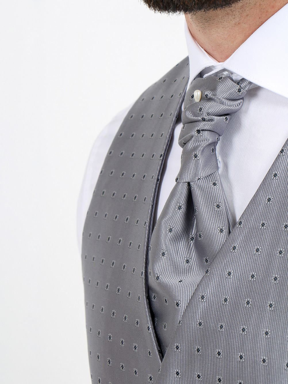 Ceremony waistcoat with tie