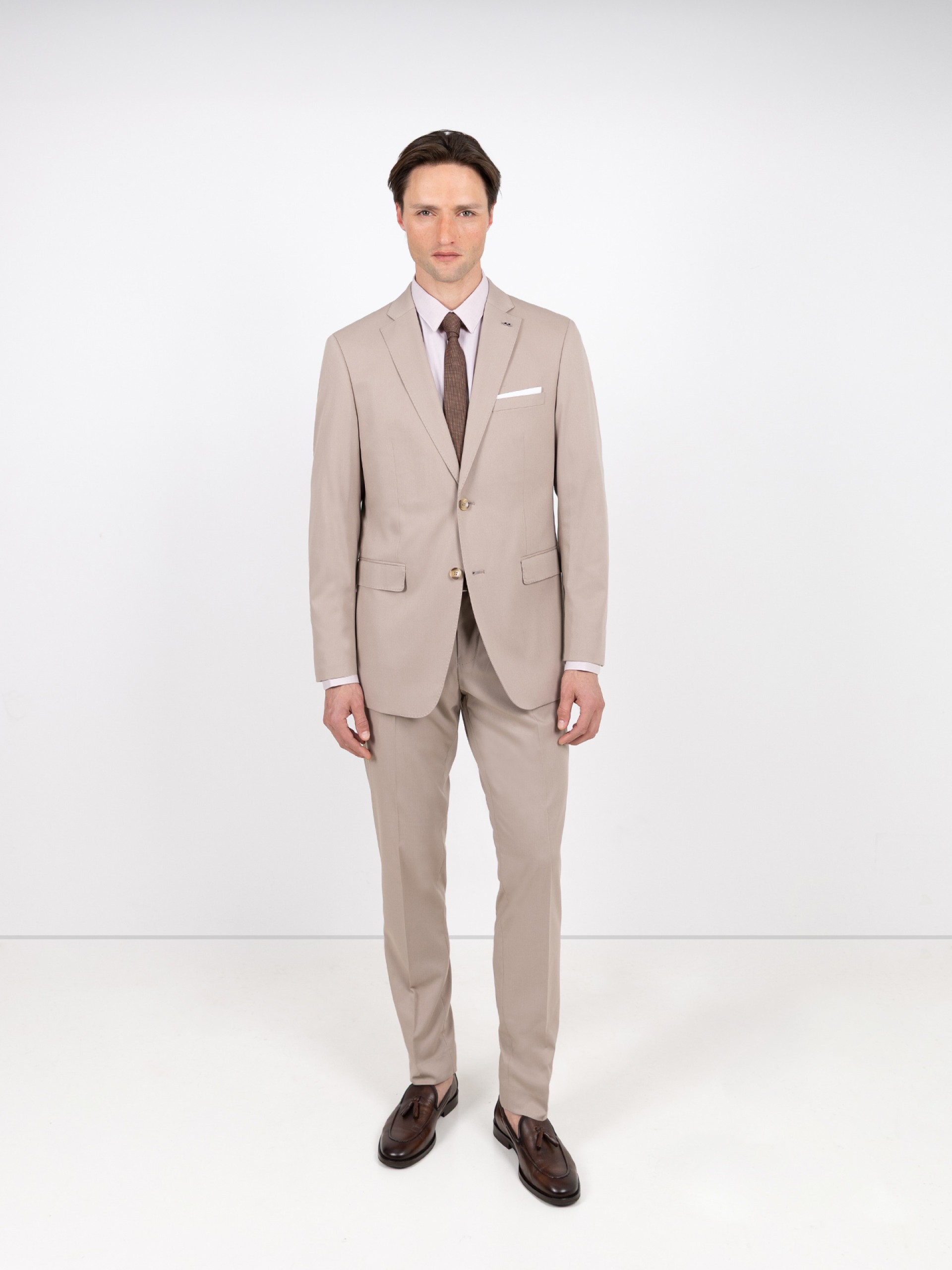 Fato liso slim fit