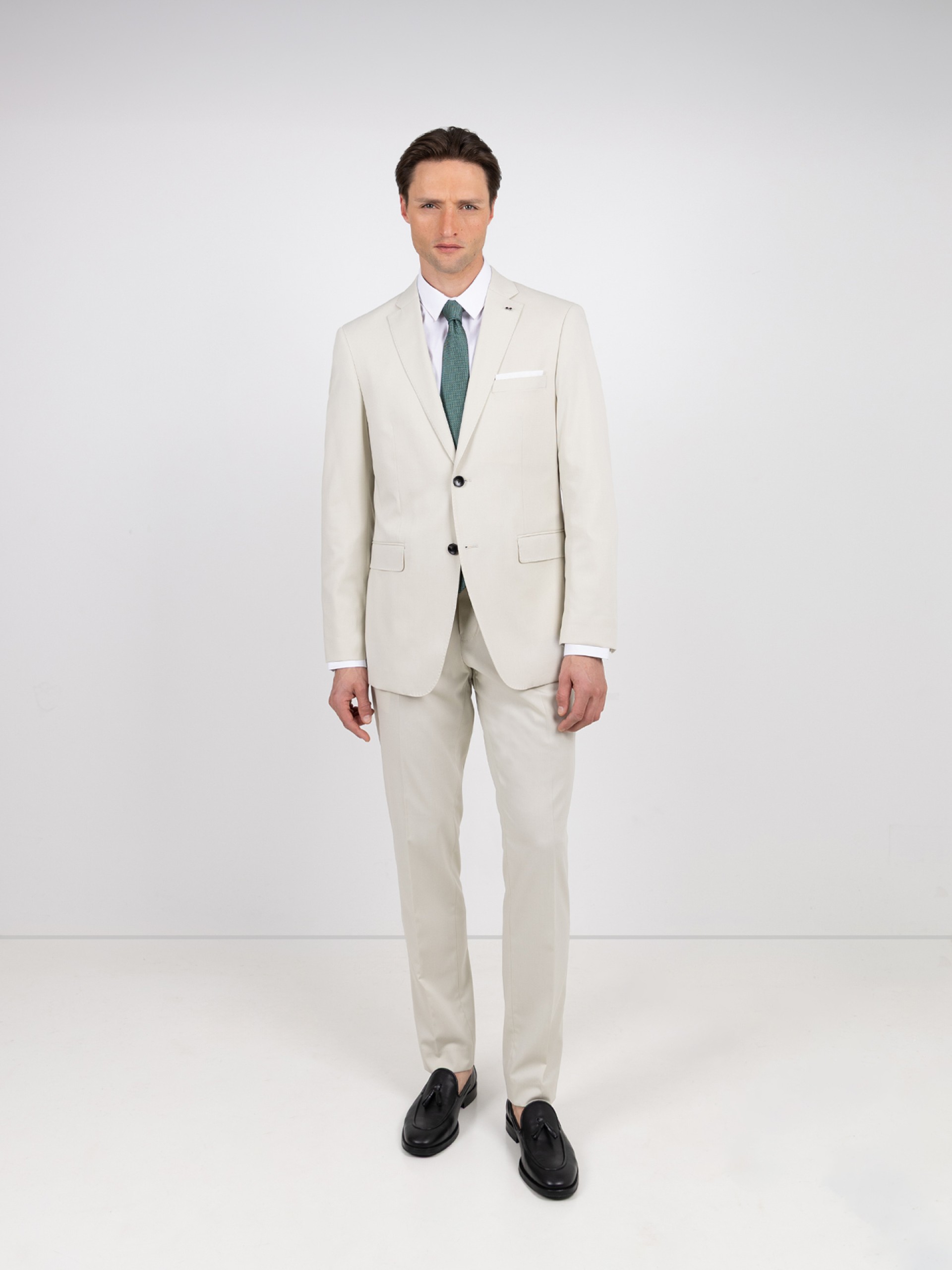 Fato liso slim fit