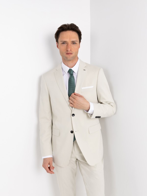 Fato liso slim fit