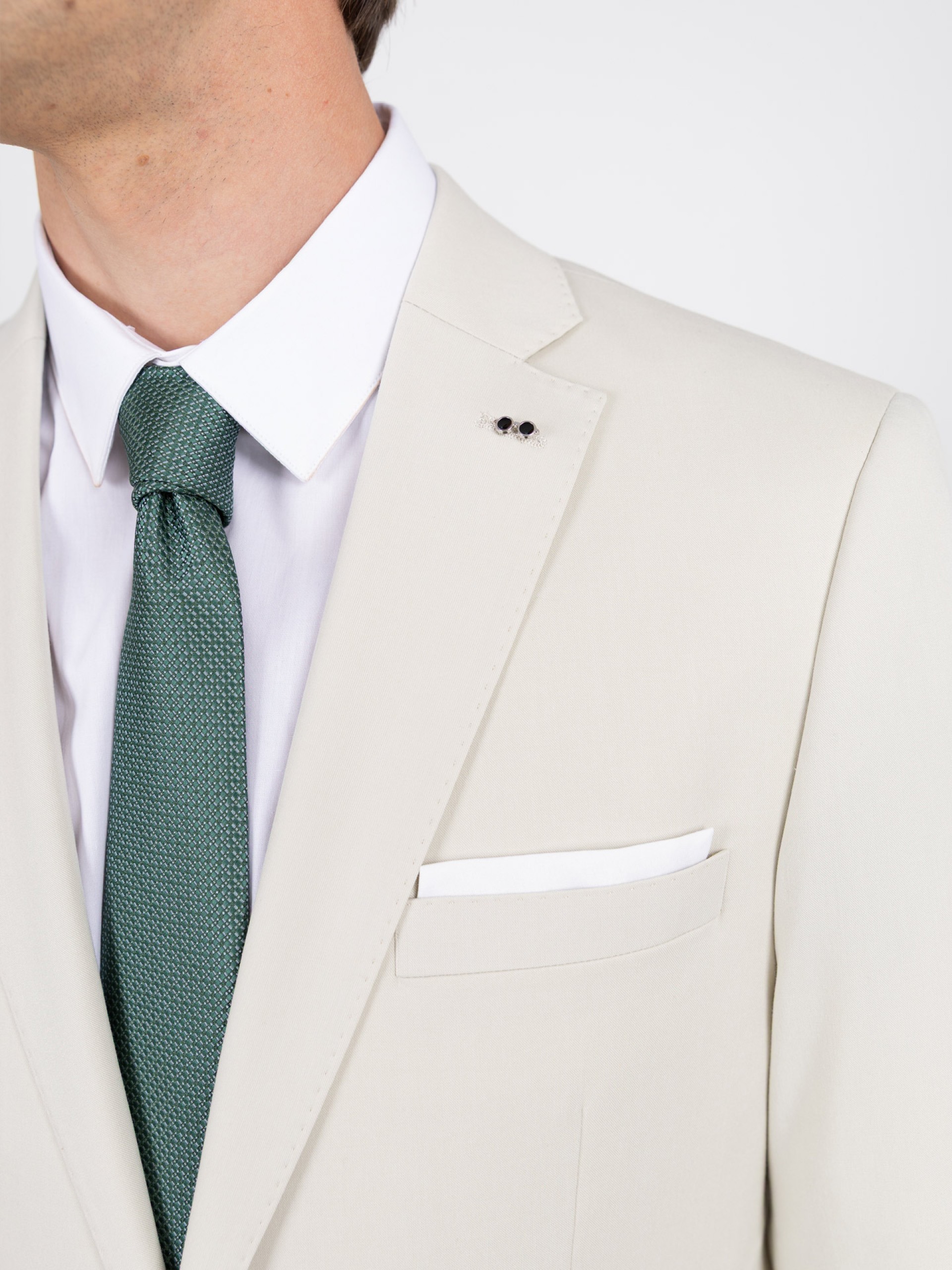 Fato liso slim fit