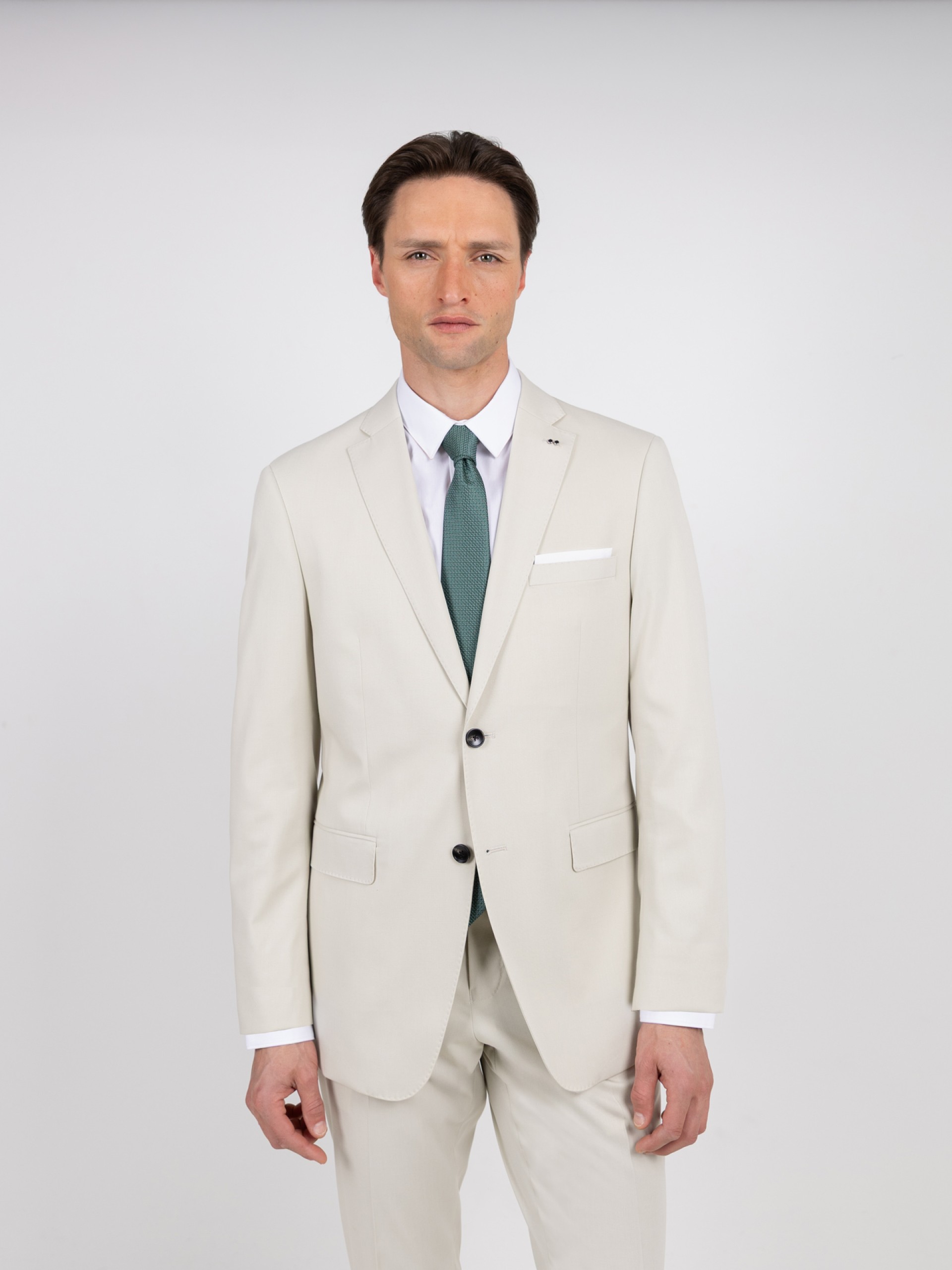 Fato liso slim fit