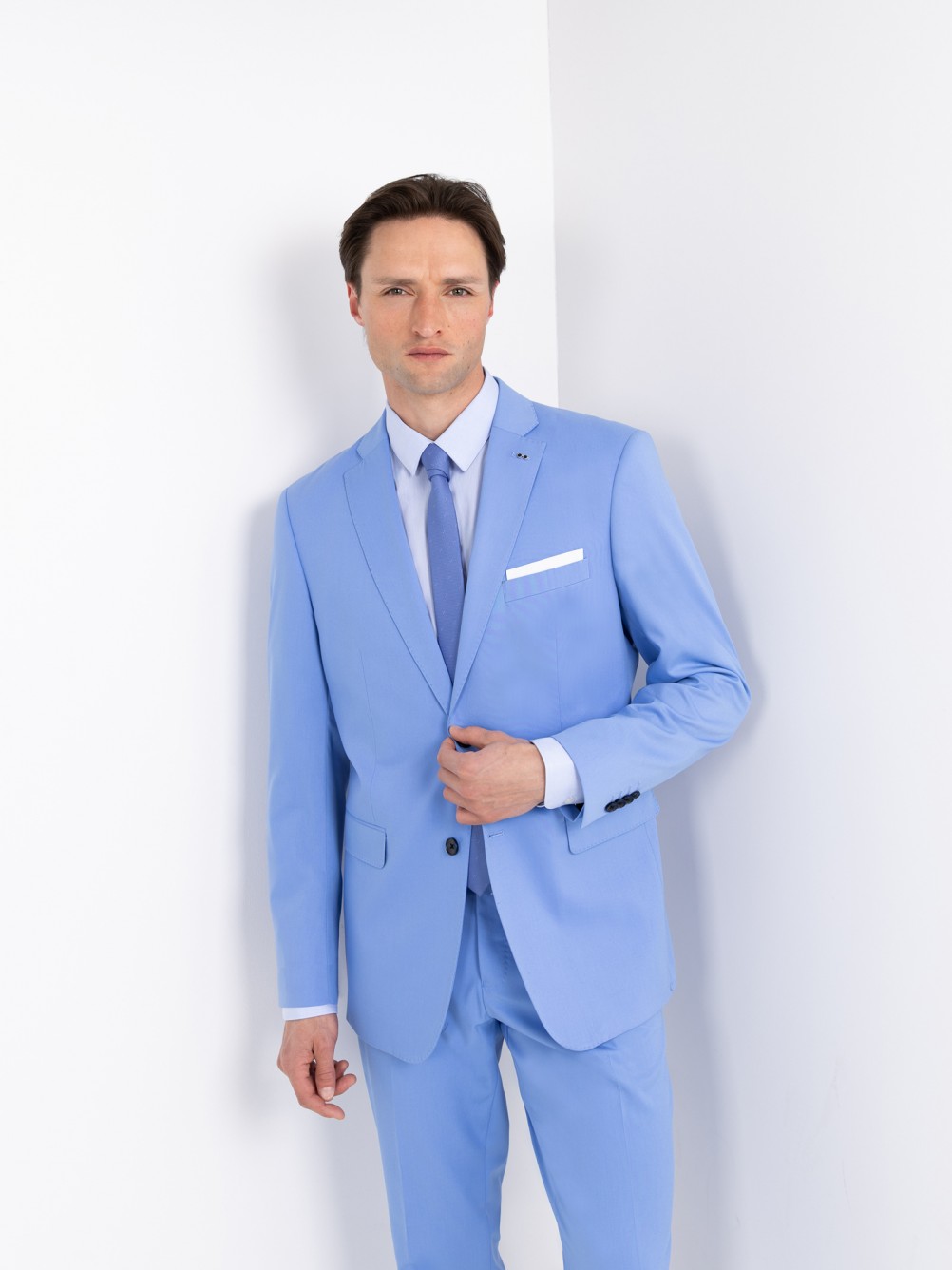 Fato liso slim fit