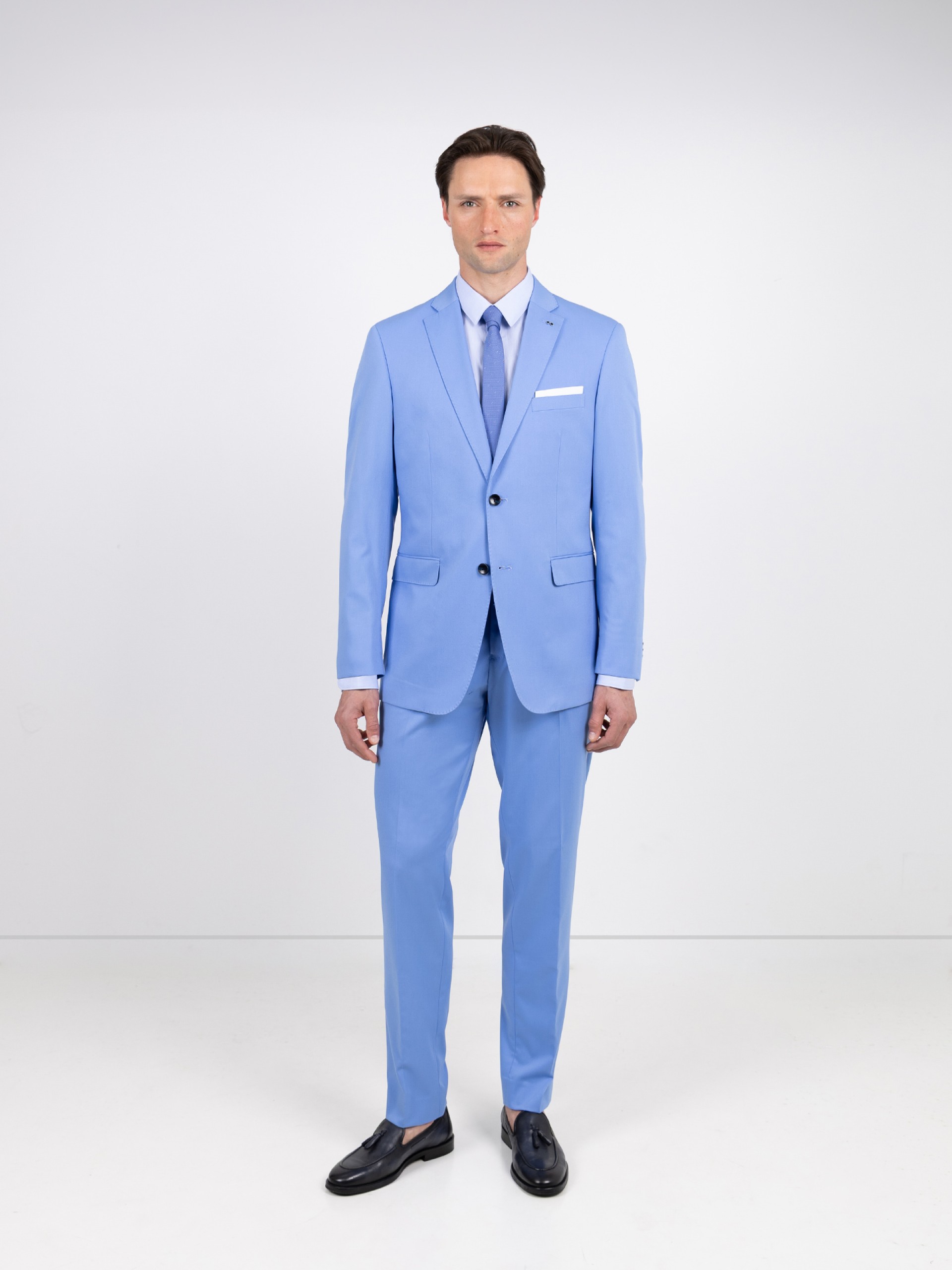 Fato liso slim fit