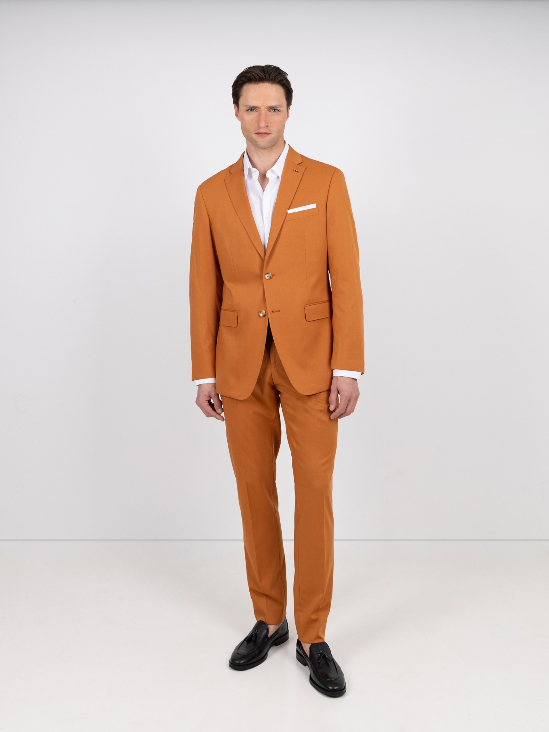 Fato liso slim fit
