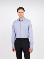 Camisa lisa 100% algod�o slim fit