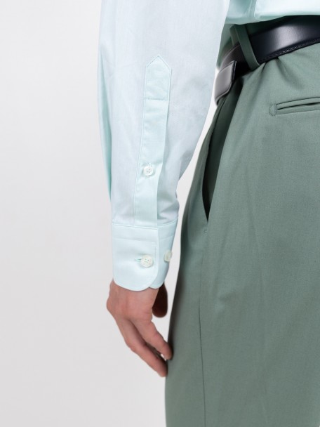 Camisa lisa 100% algodão slim fit Camisa lisa 100% algodão slim fit