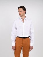 Camisa lisa 100% algodão slim fit Camisa lisa 100% algodão slim fit
