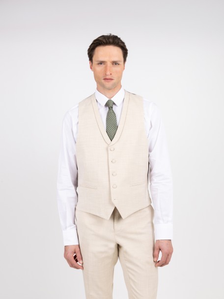 Fato de noivo com colete slim fit Fato de noivo com colete slim fit