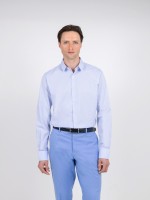 Camisa lisa 100% algodão slim fit Camisa lisa 100% algodão slim fit