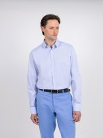 Camisa lisa 100% algodão slim fit Camisa lisa 100% algodão slim fit