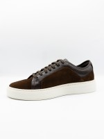 Zapatilla casual de piel combinada Zapatilla casual de piel combinada