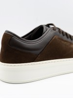 Zapatilla casual de piel combinada Zapatilla casual de piel combinada