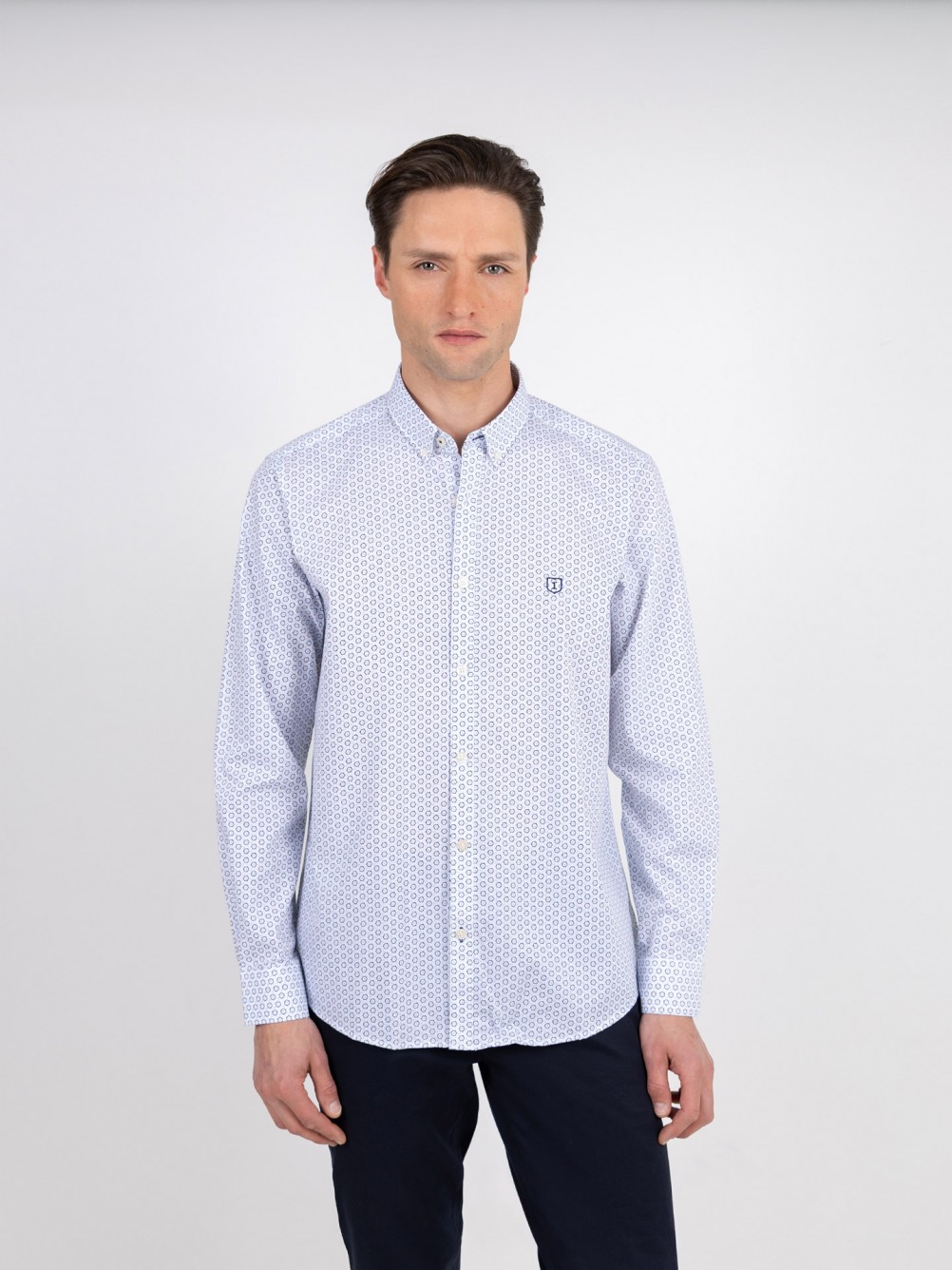 Camisa casual com padrão