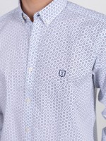 Camisa casual com padrão Camisa casual com padrão