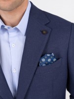 Blazer liso con lino