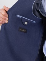 Blazer liso con lino