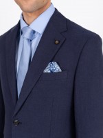 Blazer estruturado de linho e algodão Blazer estruturado de linho e algodão