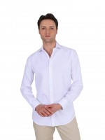Camisa clássica lisa regular fit Camisa clássica lisa regular fit