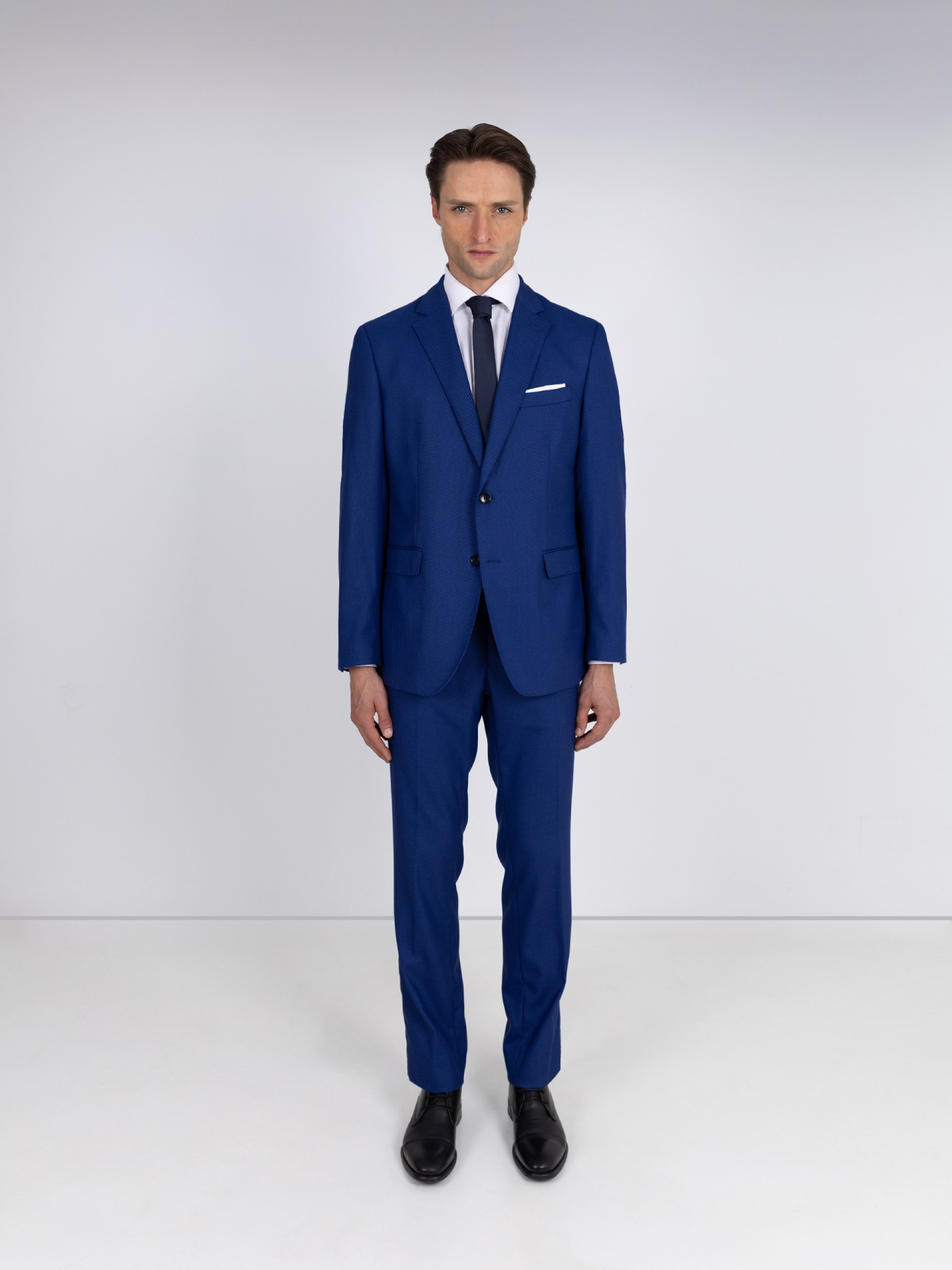 Fato de micro padrão regular fit