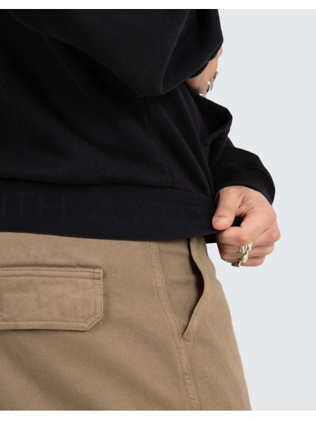 Elasticized oversized hoodie Elasticized oversized hoodie