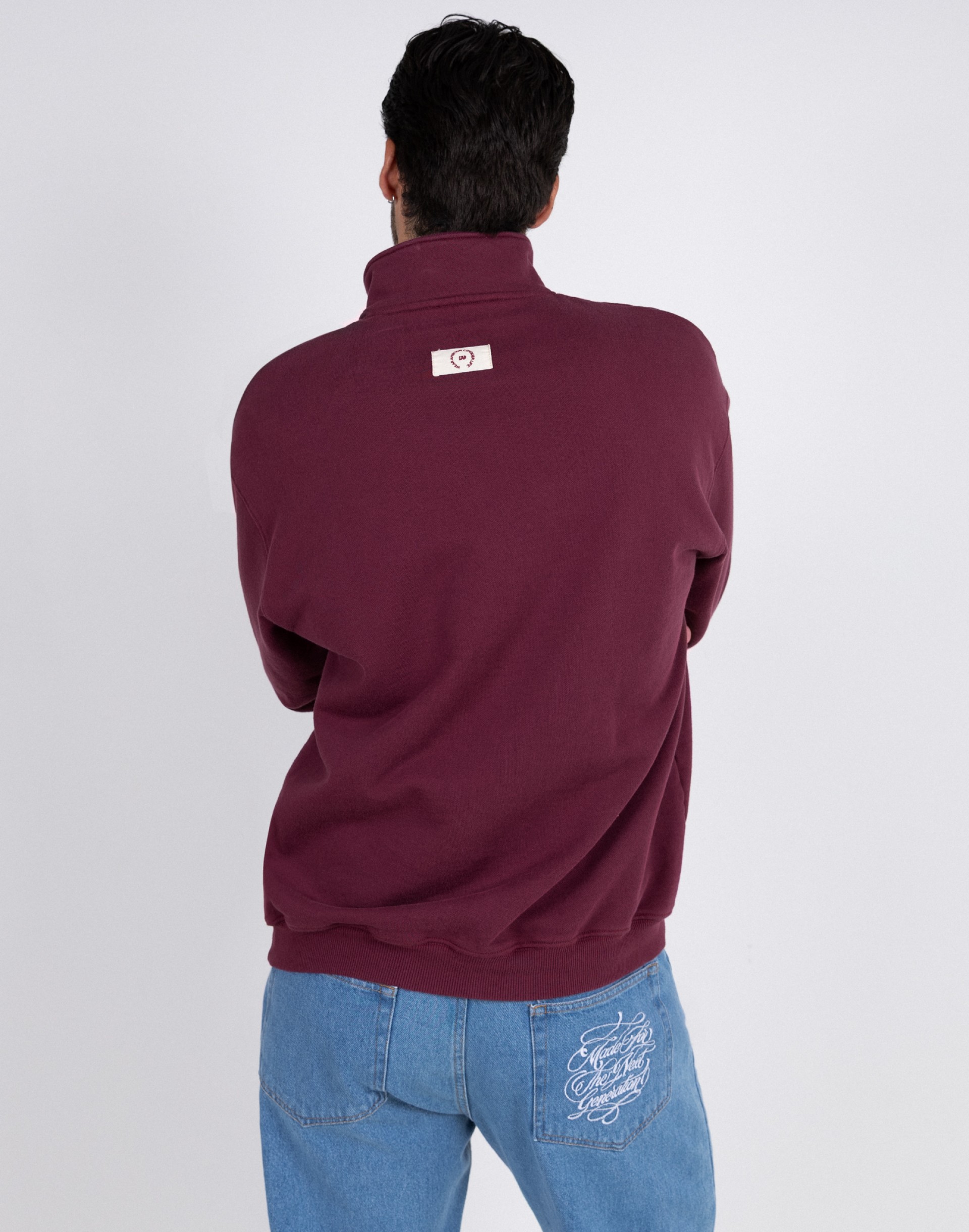 Sweat with half zip