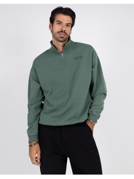 Sweat with half zip