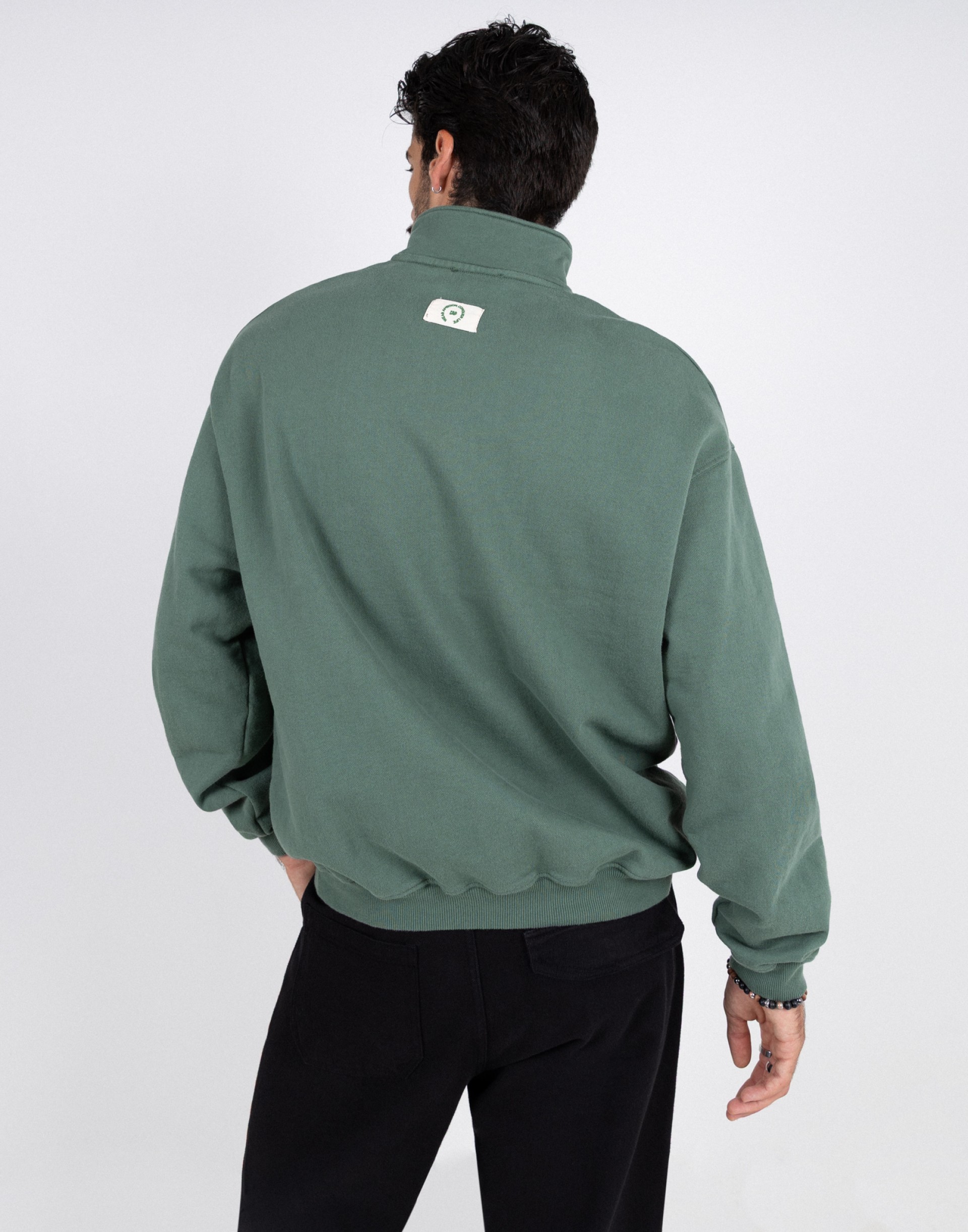 Sweat with half zip