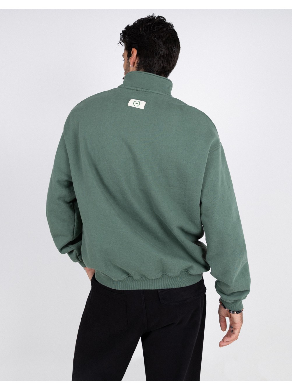 Sweat with half zip