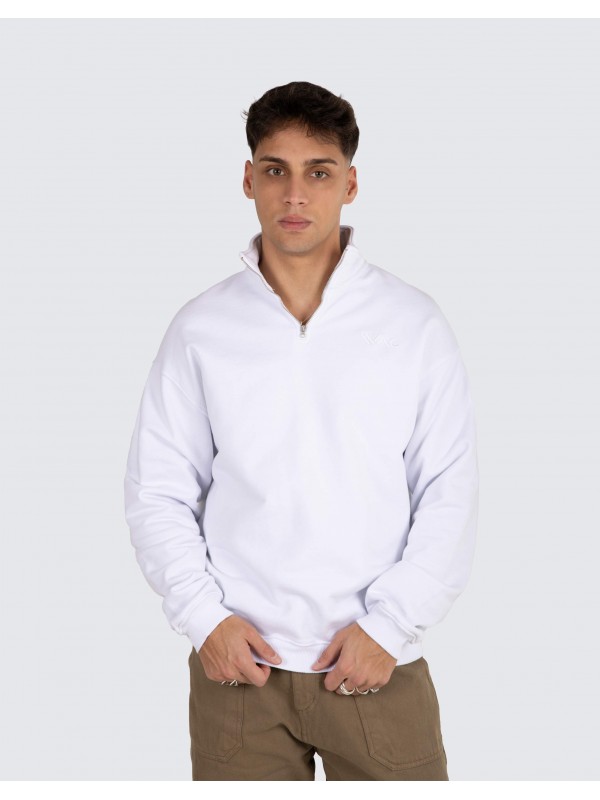 Sweat with half zip