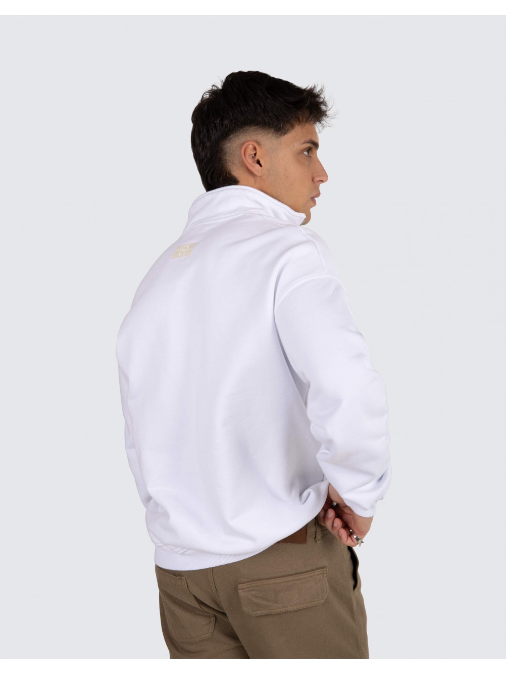 Sweat with half zip