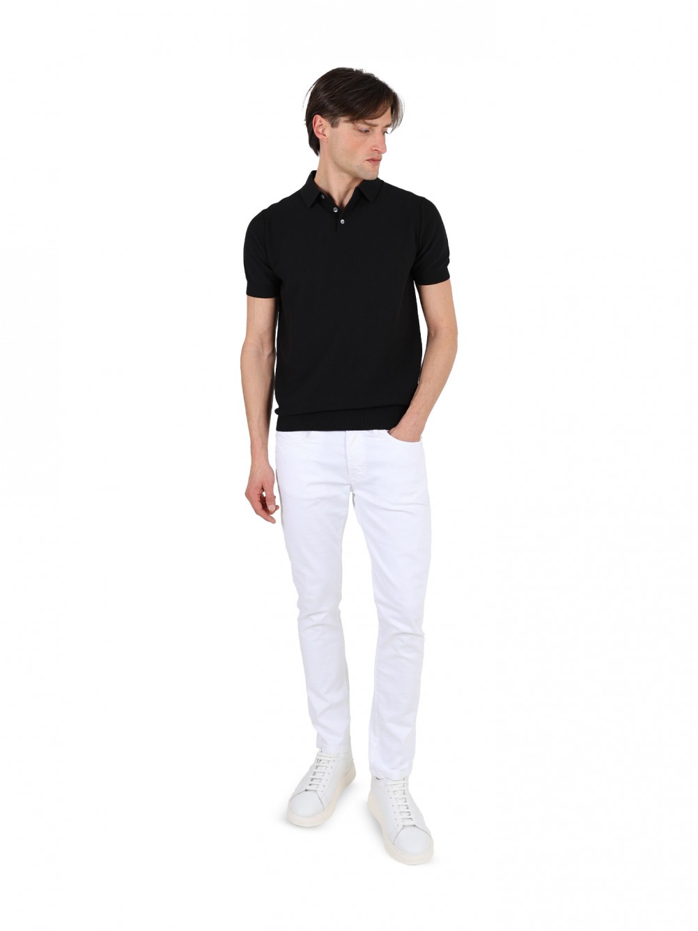 Polo de malha liso 100% algod�o