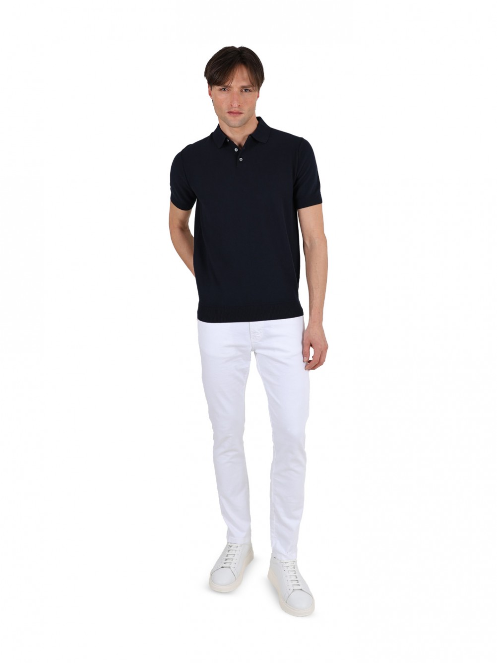 Polo de malha liso 100% algod�o