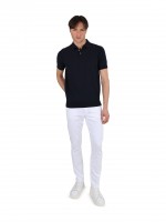 Polo de malha liso 100% algodão Polo de malha liso 100% algodão