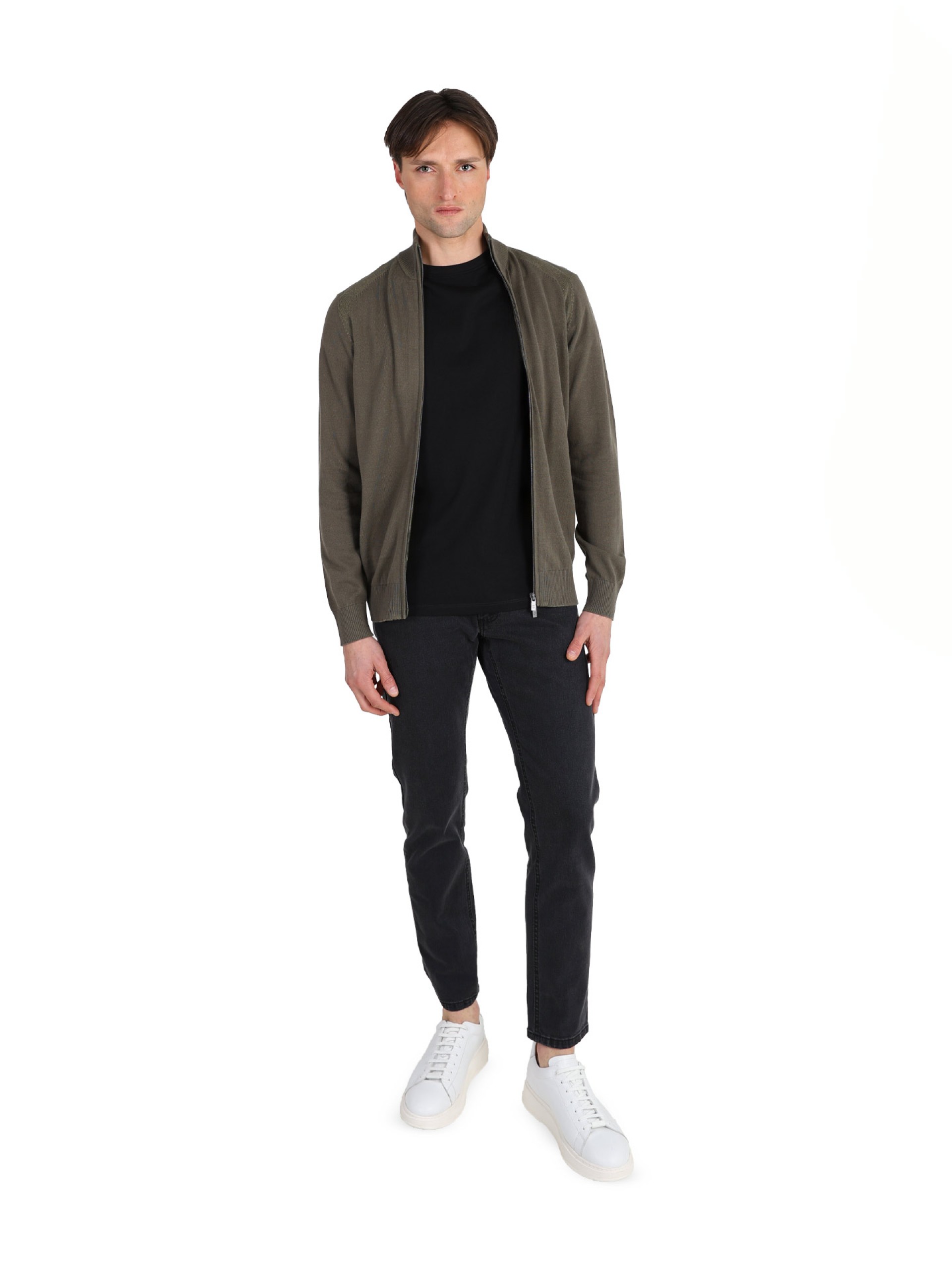 100% cotton knitted jacket