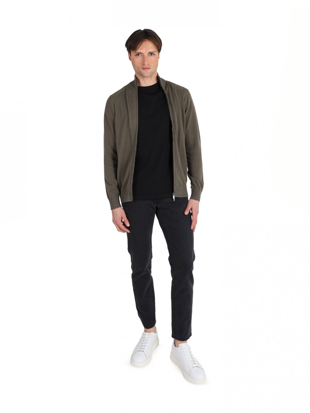 100% cotton knitted jacket