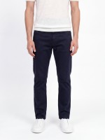 Calça regular fit em algodão estruturado Calça regular fit em algodão estruturado