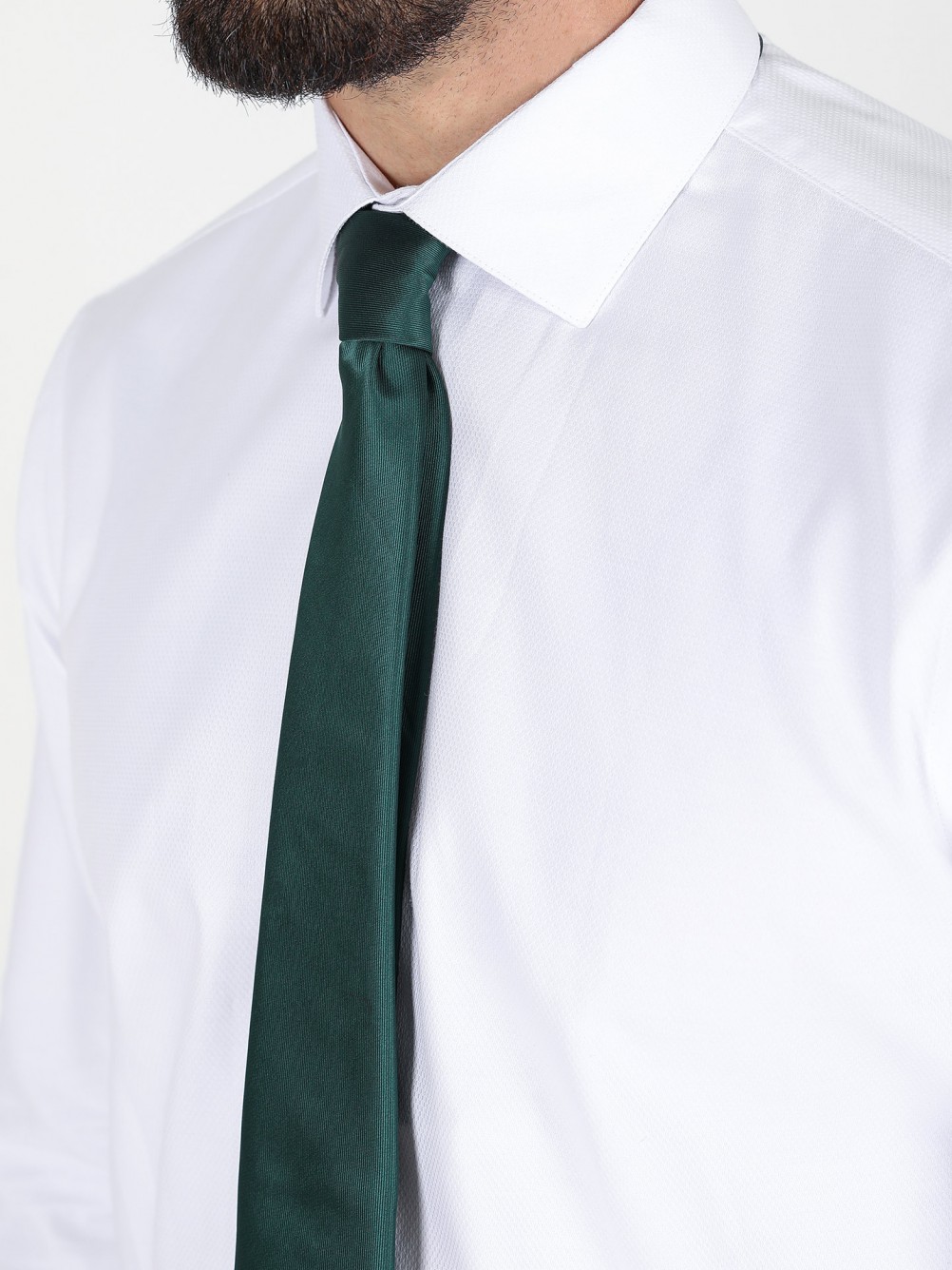 Camisa clássica regular fit com micro padrão