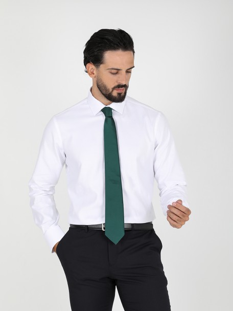 Camisa cl�ssica regular fit com micro padr�o