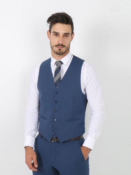 Chaleco cl�sico tejido vegan